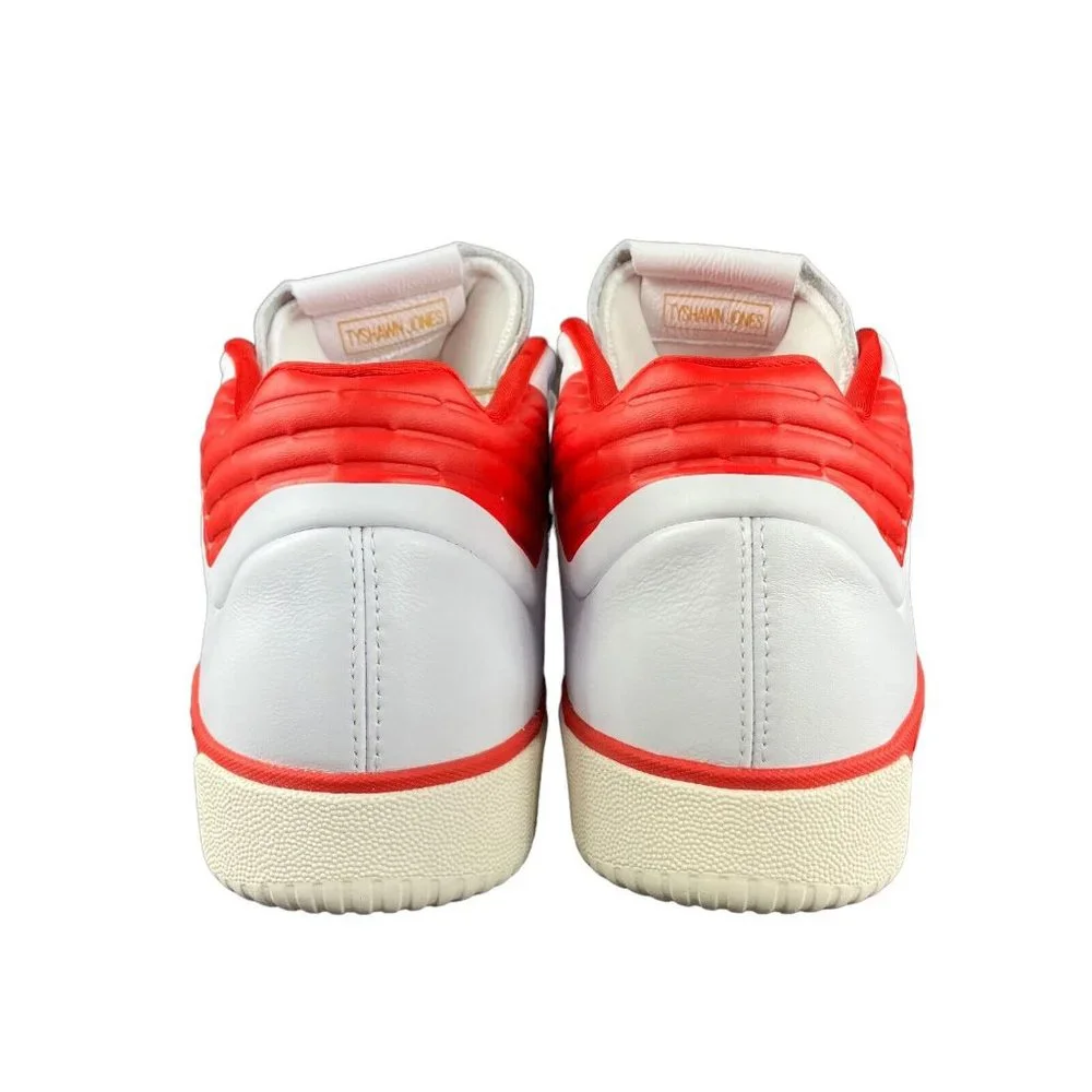 Adidas Men's Tyshawn Cloud White Scarlet Shoes GW4897 Sizes 9 - 12